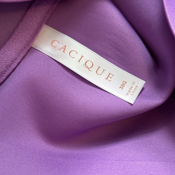 Cacique Lightly Lined Full Coverage Smooth Bra Purple - Picture 9 of 10